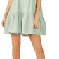 Vestido curto xadrez Elora Tonal Windowpane da Free People para mulheres, tamanho XS