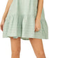 Vestido curto xadrez Elora Tonal Windowpane da Free People para mulheres, tamanho XS