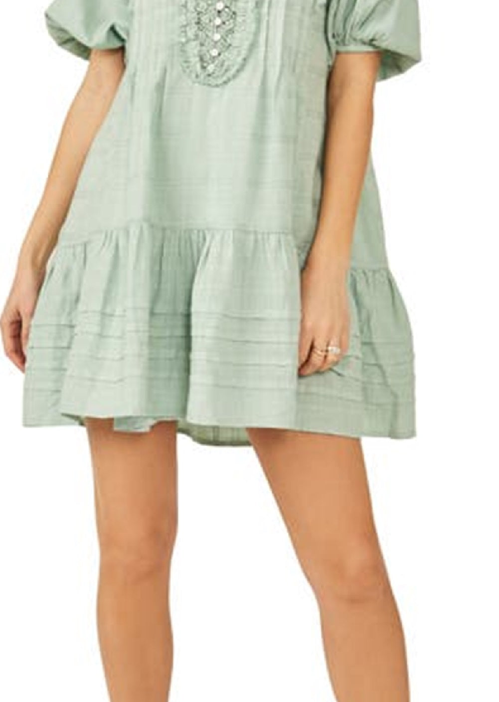 Vestido curto xadrez Elora Tonal Windowpane da Free People para mulheres, tamanho XS