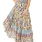 Vestido longo estampado Real Love da Free People para mulheres, marrom, tamanho extragrande