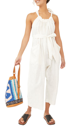Macacão Henriette Free People, Marfim, Tamanho XL