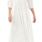 Vestido longo Wedgewood feminino Free People, branco, tamanho X-S