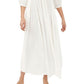 Vestido longo Wedgewood feminino Free People, branco, tamanho médio