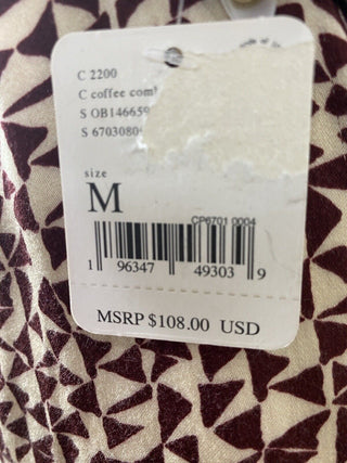 Minivestido com estampa Kai da Free People - Combinação Café, tamanho médio