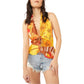 Camiseta regata Hot Tropics feminina Free People amarela tamanho grande