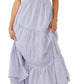 Vestido longo sem mangas com babados e camadas Free People para mulheres, tamanho X-S