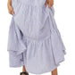 Vestido longo sem mangas com babados e camadas Free People para mulheres, tamanho X-S