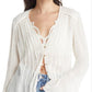 Blusa Greta Gaze Feminina Free People Branca Tamanho X-S