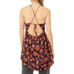Túnica feminina Pixie com costas cruzadas, preta, tamanho pequeno, da Free People