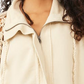 Cardigan de algodão com zíper Dune Bug feminino Free People, branco, tamanho grande
