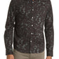 Camisa elástica com botões Good Man Brand On-Point em linhas texturizadas Sky Captain, tamanho extragrande