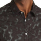 Camisa elástica com botões Good Man Brand On-Point em linhas texturizadas Sky Captain, tamanho extragrande