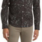 Camisa elástica com botões Good Man Brand On-Point em linhas texturizadas Sky Captain, tamanho extragrande