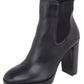 Bota feminina Kenneth Cole Junne Lug Sole preta tamanho 8,5