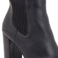 Bota feminina Kenneth Cole Junne Lug Sole preta tamanho 8,5