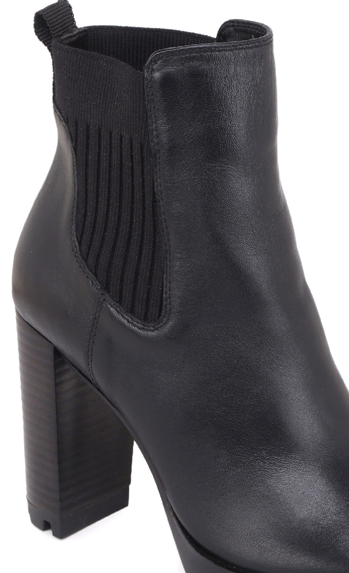 Bota feminina Kenneth Cole Junne Lug Sole preta tamanho 8,5