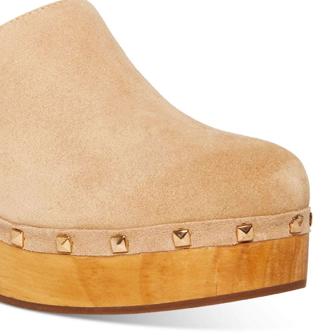 Tamancos femininos Steve Madden com plataforma cravejada e strass, marrom, tamanho 9 M