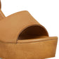 Sandálias femininas Steve Madden Welsh Wedge, marrom, tamanho 8 M