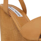 Sandálias femininas Steve Madden Welsh Wedge, marrom, tamanho 8 M