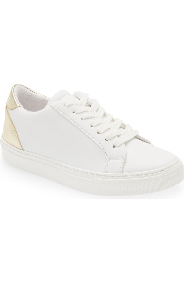 Tênis Steve Madden Ravia em Branco/Prata Tamanho 7