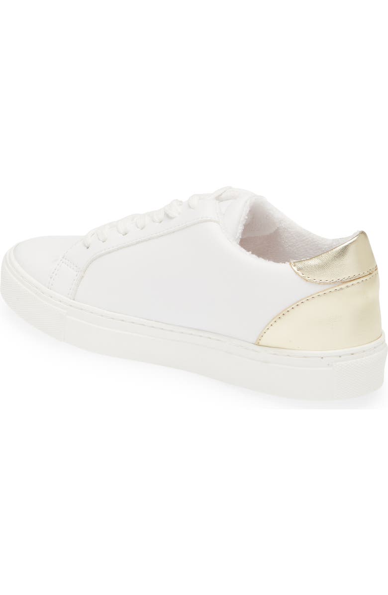 Tênis Steve Madden Ravia em Branco/Prata Tamanho 7