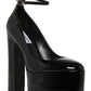 Steve Madden Skyrise Plataforma Feminino Preto Tamanho 6 M