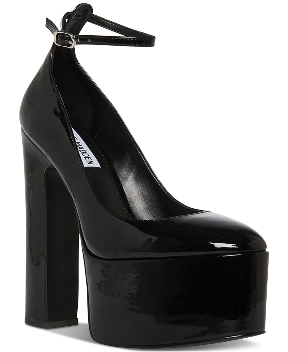 Steve Madden Skyrise Plataforma Feminino Preto Tamanho 6 M