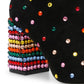 Botas femininas Betsey Johnson Kaydence com salto bloco, pretas, tamanho 7 M