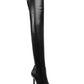 Steve Madden Botas sociais femininas Vivee de cano alto, pretas, tamanho 8,5 M