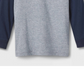 Camiseta de malha de manga comprida para meninos Cat &amp; Jack, gola redonda, azul marinho, tamanho 2T