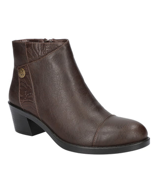 Easy Street Women's Bean Ankle Boots Brown Size 6 M