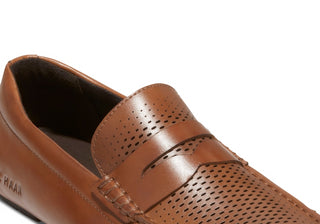 Mocassim Cole Haan Grand Laser Penny Masculino Marrom Tamanho 10