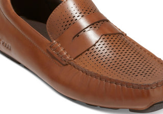 Mocassim Cole Haan Grand Laser Penny Masculino Marrom Tamanho 10