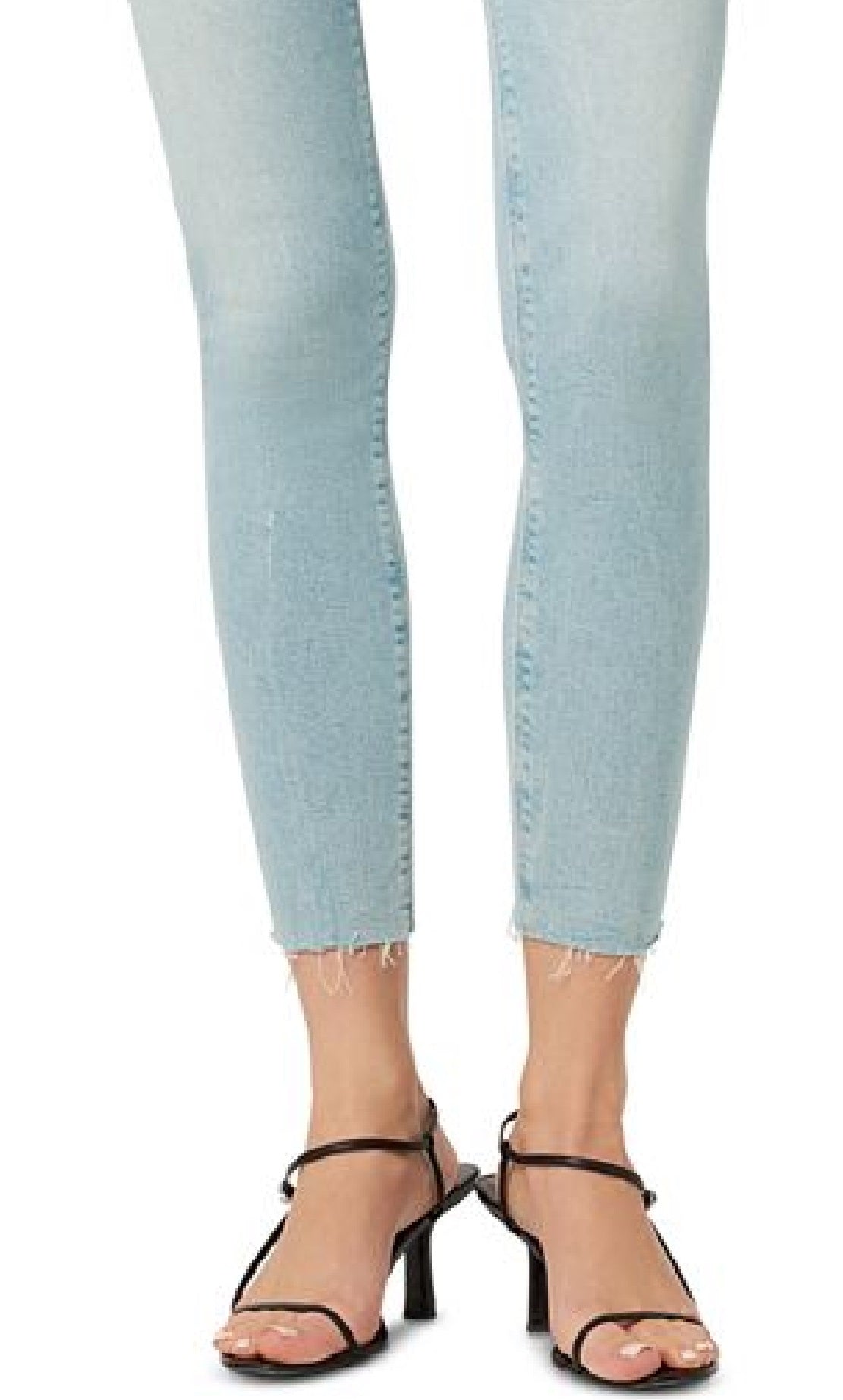 Calça jeans feminina super skinny de cintura média Hudson Jeans, azul, tamanho 27
