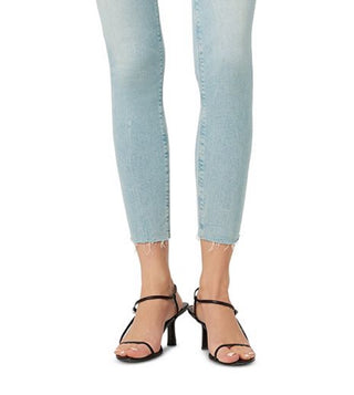 Hudson Jeans Women's Nico Mid Rise Super Skinny Crop Jeans Blue