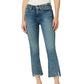 Calça jeans feminina Hudson Jeans Barbara cintura alta Bootcut Crop Azul Tamanho 31