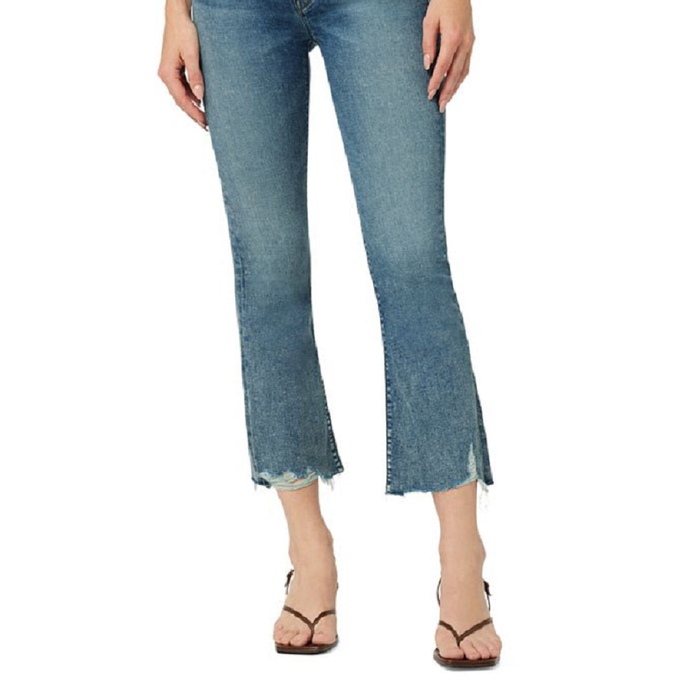 Calça jeans feminina Hudson Jeans Barbara cintura alta Bootcut Crop Azul Tamanho 31