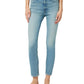 Calça jeans super skinny feminina Barbara de cintura alta Hudson Jeans, azul, tamanho 25