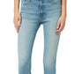 Calça jeans super skinny feminina Barbara de cintura alta Hudson Jeans, azul, tamanho 28