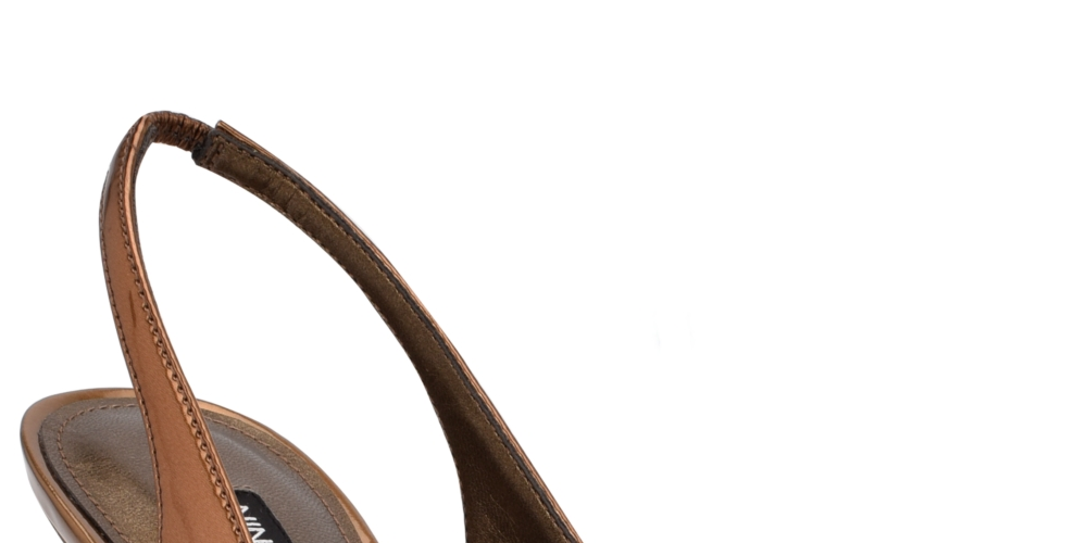 Nine West Sapatos Femininos Feather Slingback Bronze Tamanho 7,5 M