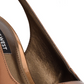 Nine West Sapatos Femininos Feather Slingback Bronze Tamanho 7,5 M