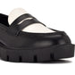 Nine West Maibel Plataforma Penny Loafer Feminino Preto Tamanho 6,5 M