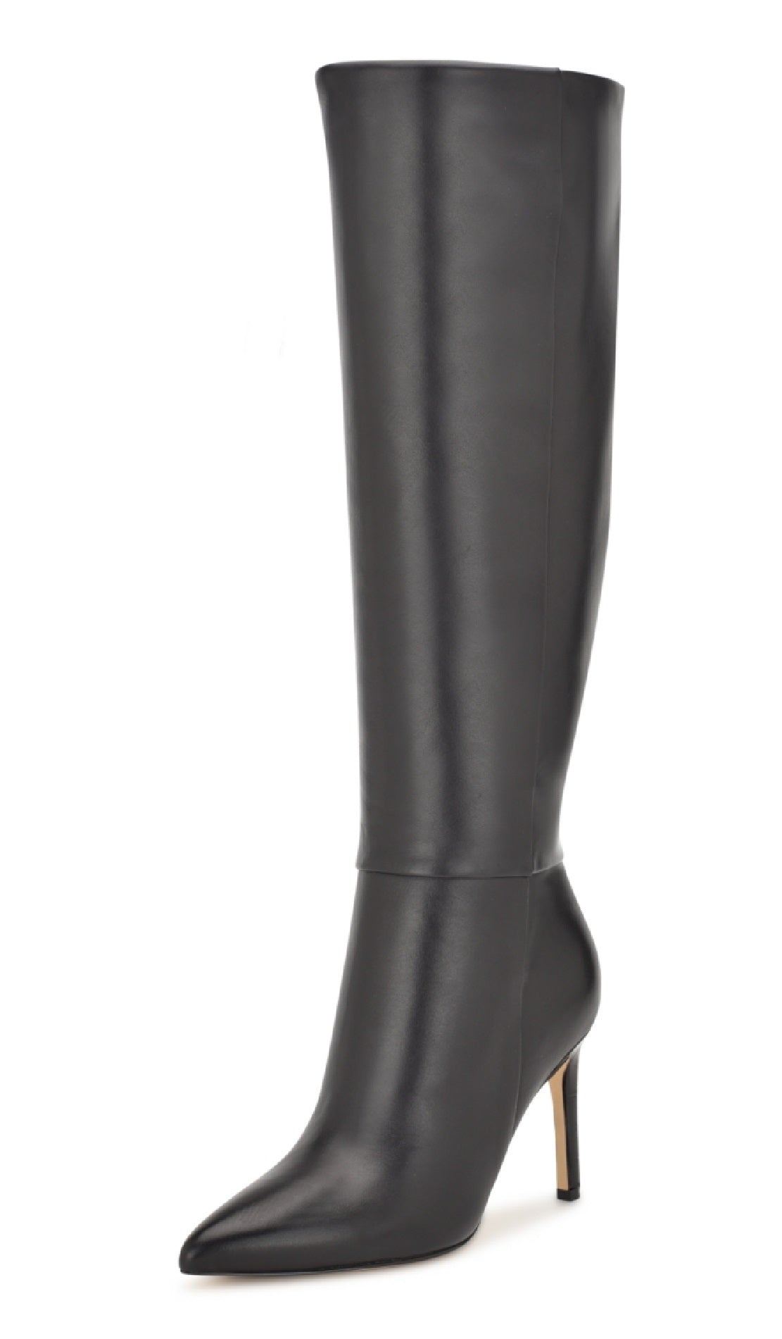Bota feminina Nine West Richy bico fino até o joelho preta tamanho 12 M