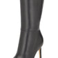 Bota feminina Nine West Richy bico fino até o joelho preta tamanho 12 M