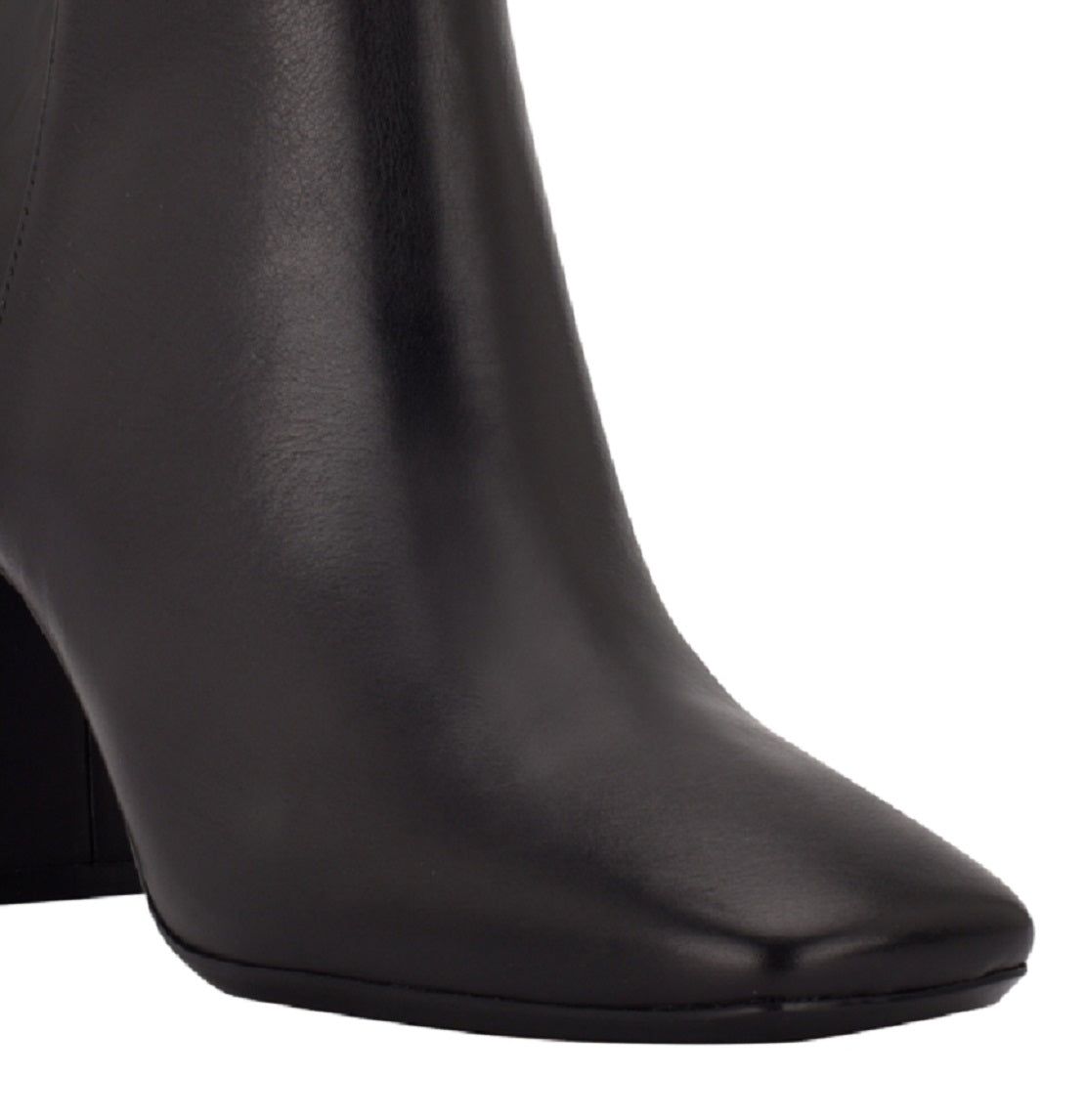 Calvin Klein Izial Botinha Quadrada Feminina Preta Tamanho 7 M
