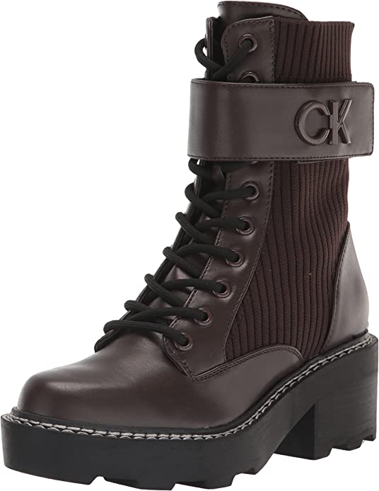 Calvin Klein Arabel Bootie Feminino Marrom Tamanho 8 M