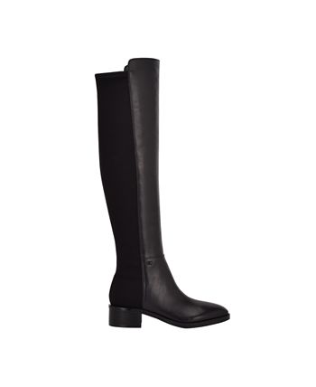 Calvin Klein Botas Femininas Deedee Acima do Joelho Pretas Tamanho 9 M