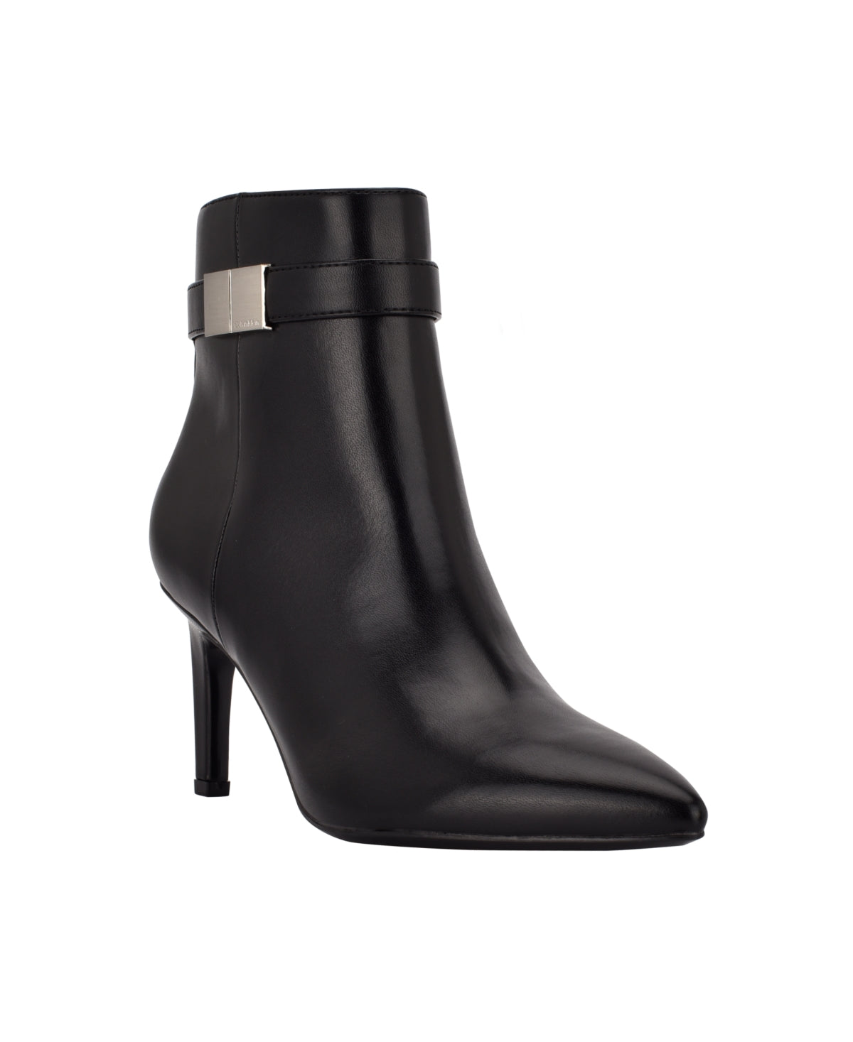 Calvin Klein Sarity Sapato de bico fino feminino, preto, tamanho 6,5