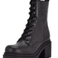 Bota de combate feminina Nine West Juna preta tamanho 5 M