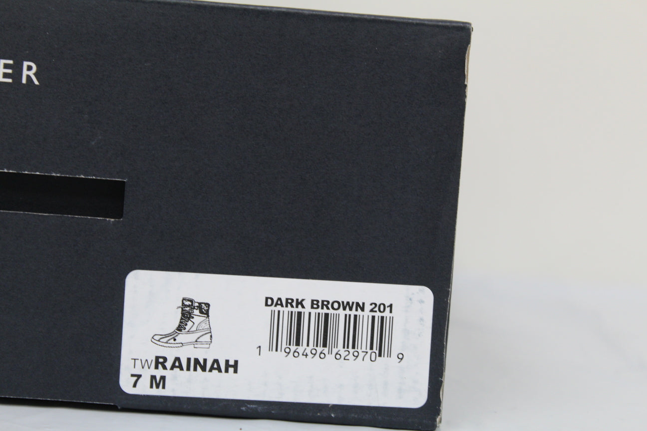 Tommy Hilfiger Rainah Duck Booties Feminino Azul Marinho Tamanho 6